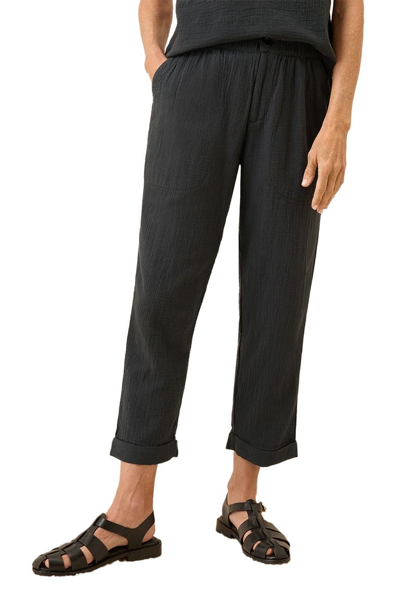 Pact Organic Cotton Coastal Double Gauze Rolled Cuff Pant, Alternate, color,