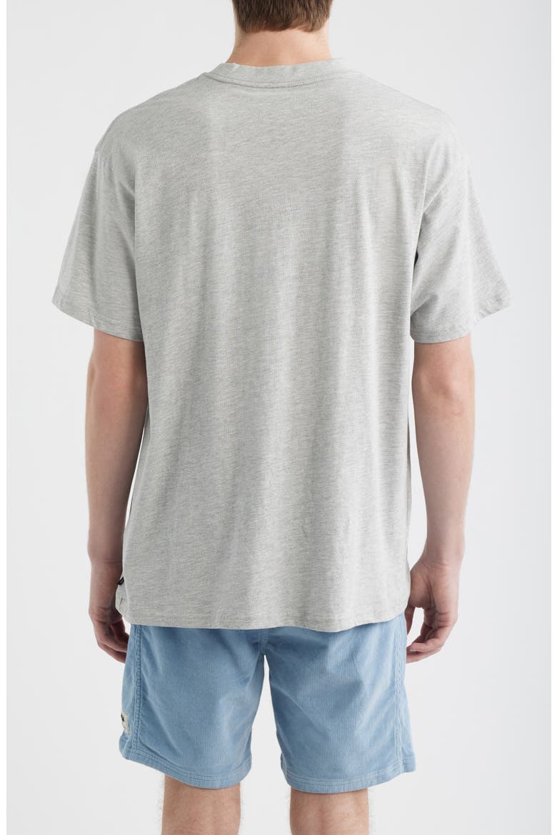 Rip Script Icon Organic Cotton Graphic T-Shirt, Alternate, color, GREY MARLE