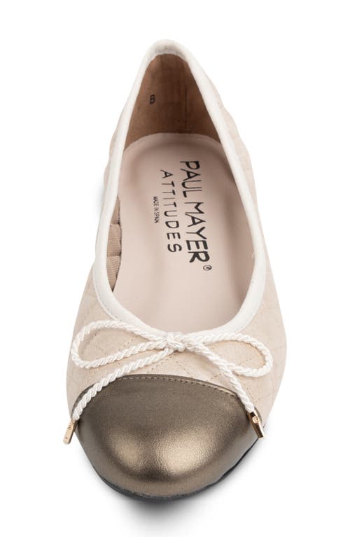 Paul Mayer Best Cap Toe Quilted Ballet Flat