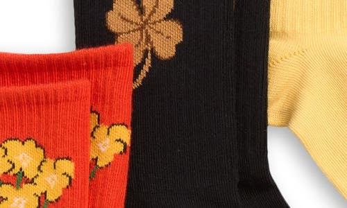 Mini Rodini Kids' Assorted 6-pack Stretch Cotton Blend Crew Socks In Multi