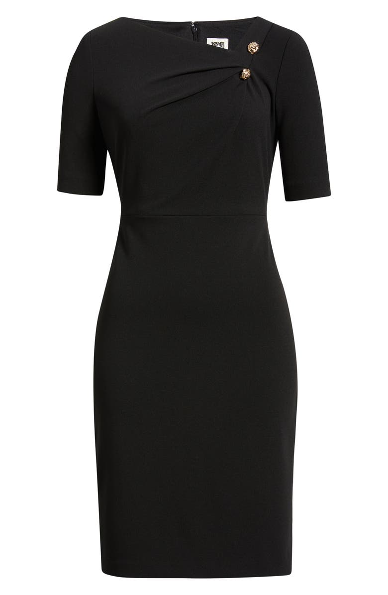 Anne Klein Bar Pin Sheath Dress, Alternate, color, Anne Black