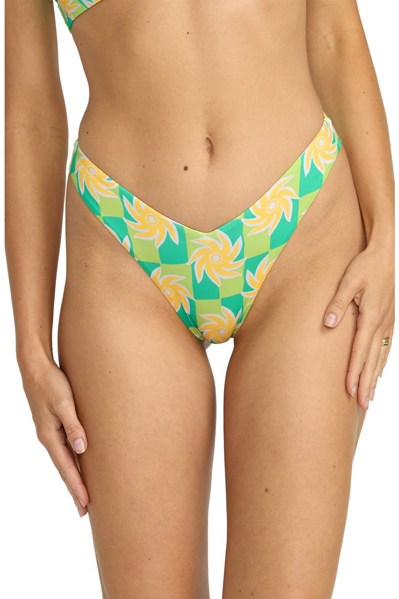 Trippin' On Sun Hike Bikini Bottoms, Alternate, color, GREEN MULTI