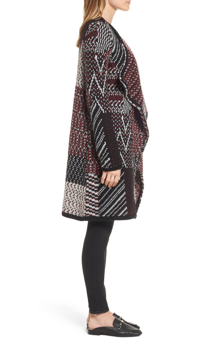 Caslon<sup>®</sup> Jacquard Cardigan, Alternate, color, 