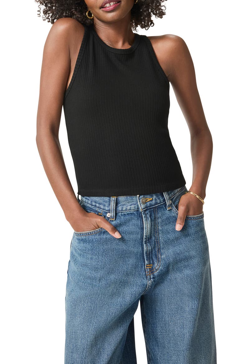 Supersoft Rib Tank, Main, color, BLACK
