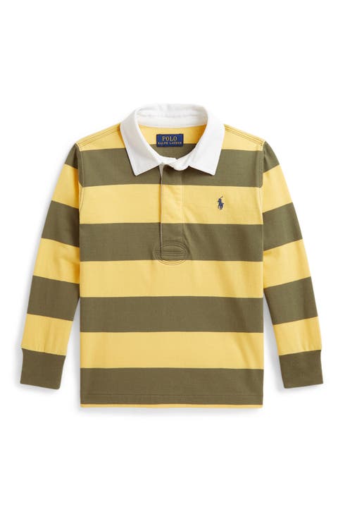 Kids' Striped Cotton Rugby Shirt