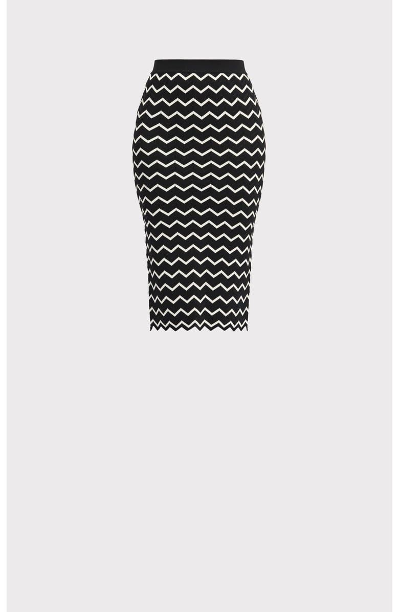 Herve Leger The Giana Skirt, Alternate, color, Alabaster Black