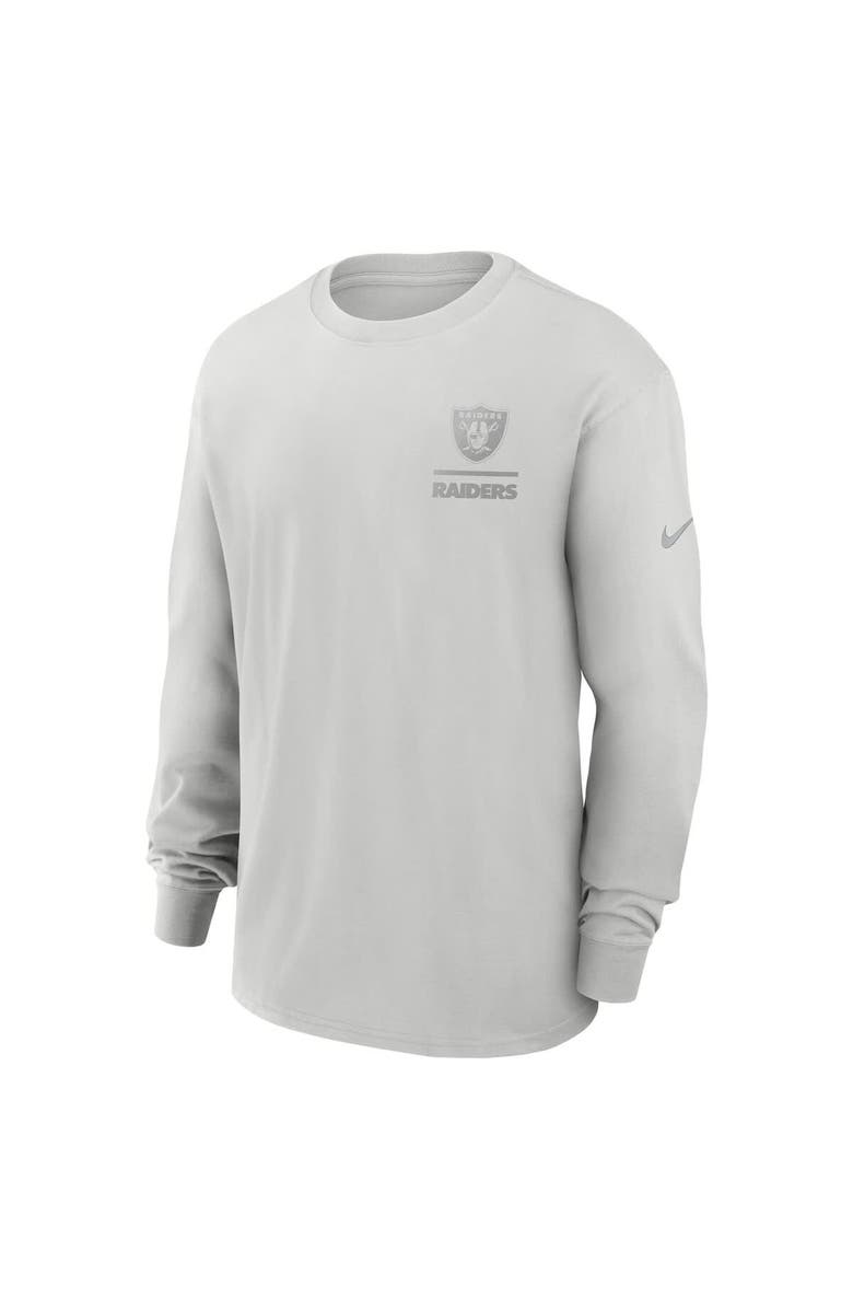 Nike Men's Nike Gray Las Vegas Raiders Essential Heavy Max90 Long Sleeve T-Shirt, Alternate, color, Gray