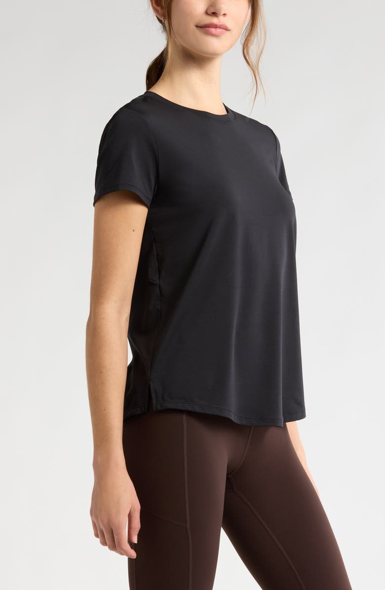 Zella Power T-Shirt, Alternate, color, Black