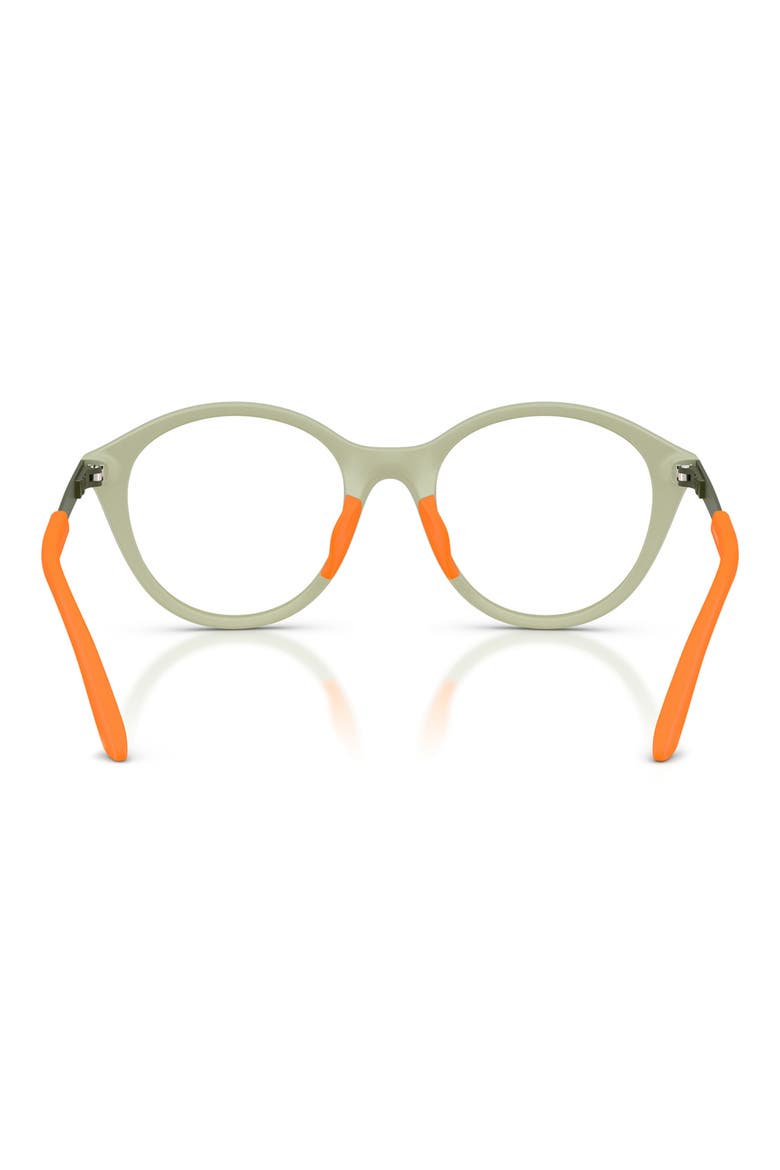 Kids' 48mm Round Optical Glasses, Alternate, color, MATTE AGAVE GREEN / CLEAR