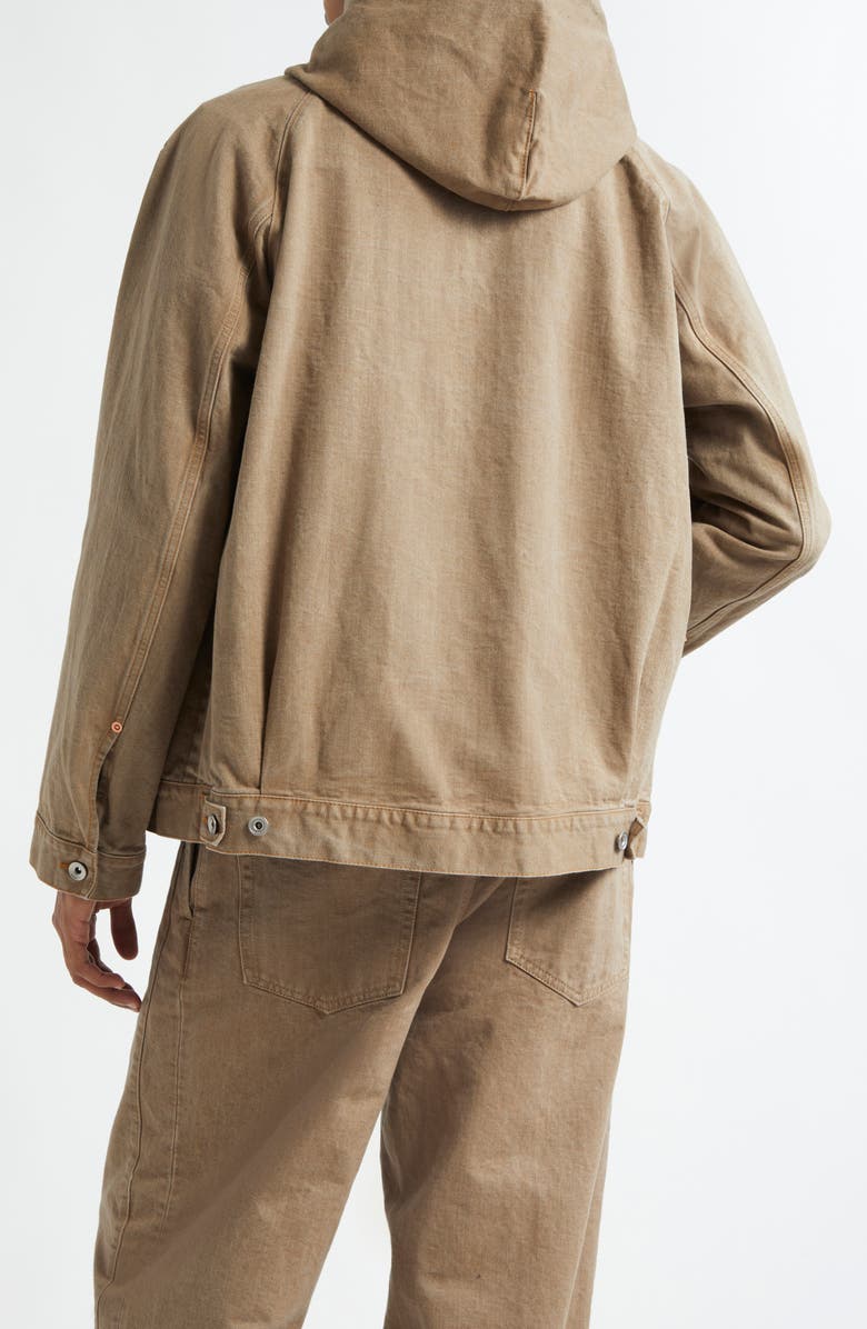 Sacai Denim Zip Hoodie, Alternate, color, 