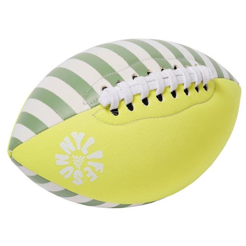 Neoprene Football Tides Out Citrus Stripe, 9" Inflatable Pool Toy