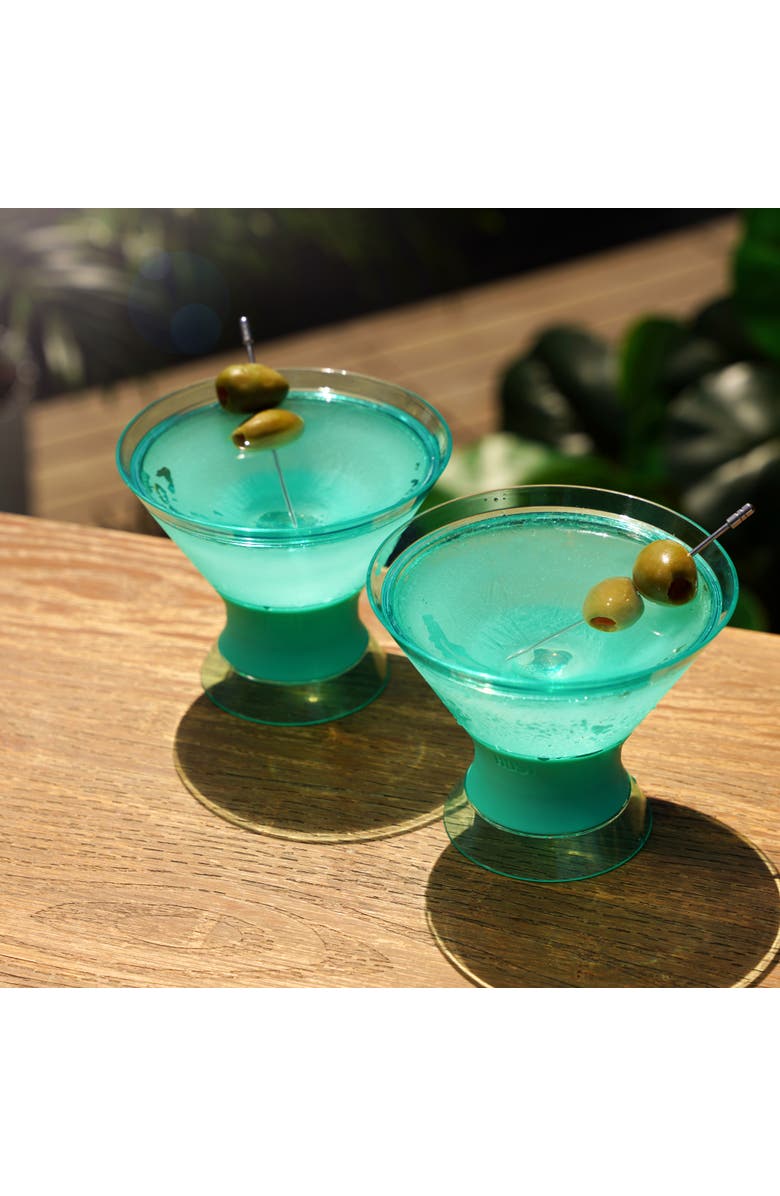 HOST Martini FREEZE Cooling Cup Set of 2, Alternate, color, Aqua