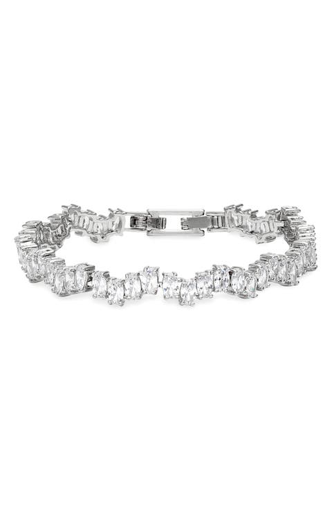 Oval Cubic Zirconia Tennis Bracelet