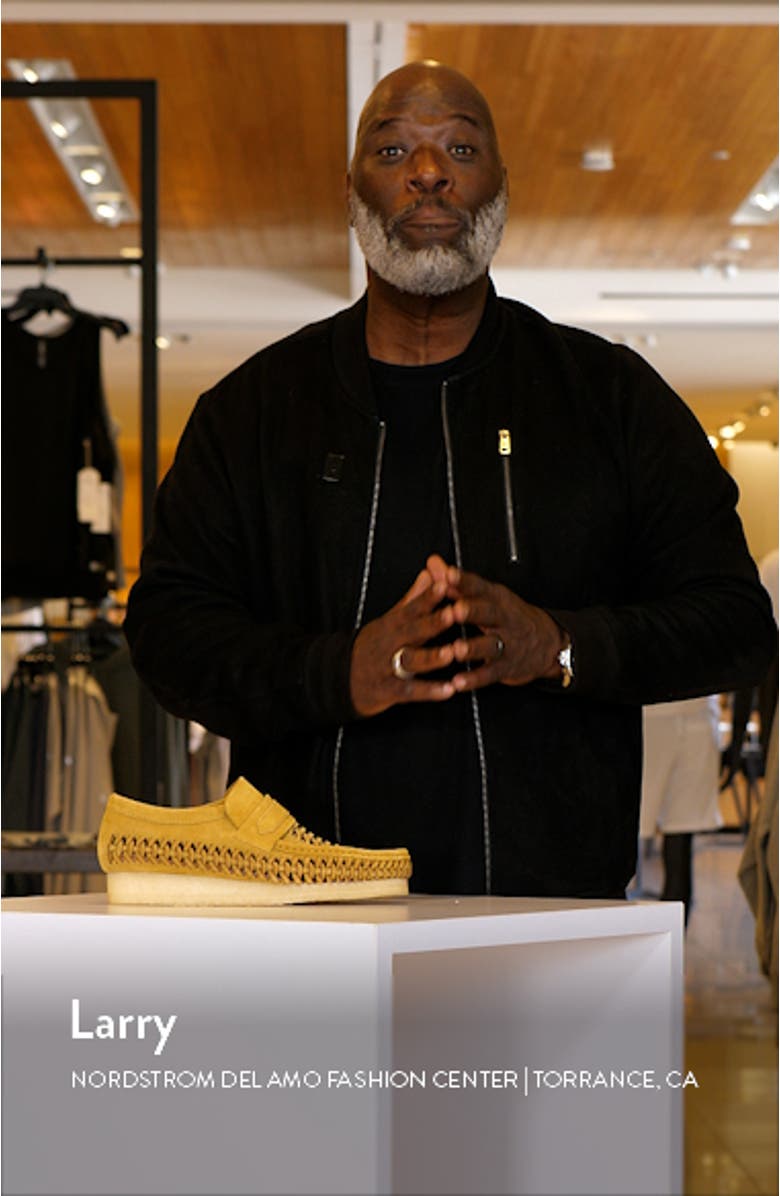 Wallabee Woven Suede Loafer, sales video thumbnail