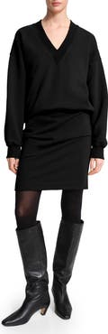 Marcella Mira V-Neck Sweatshirt Dress