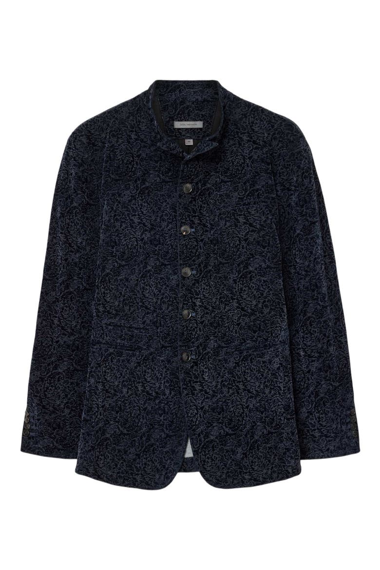Varick Slim Fit Paisley Jacket, Alternate, color, NIGHT SKY