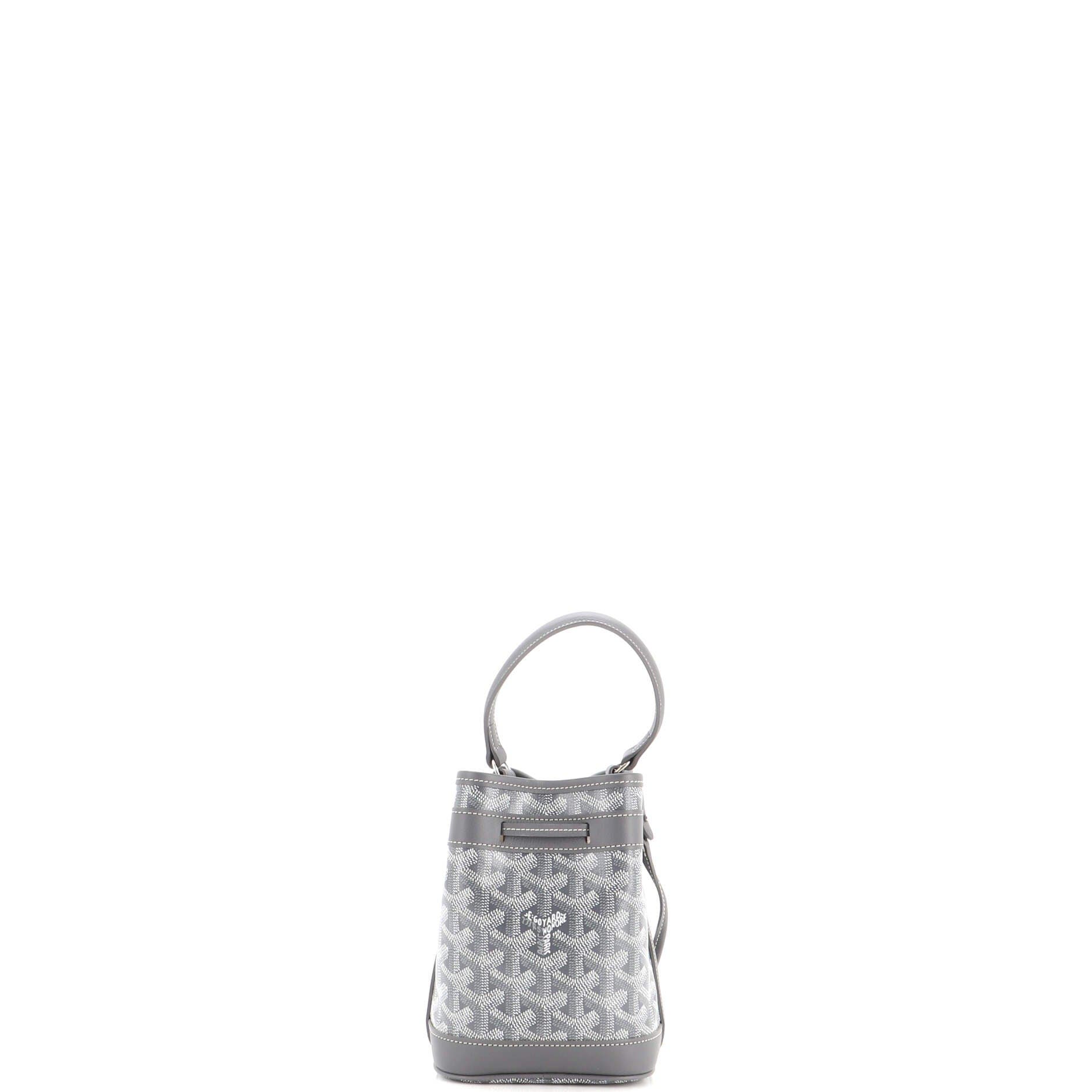 Petit Flot Bucket Bag Coated Canvas Mini, Alternate, color, Grey