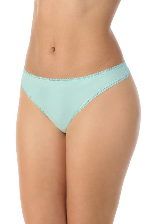 On Gossamer Cabana Stretch Cotton Bikini In Frosted Mint