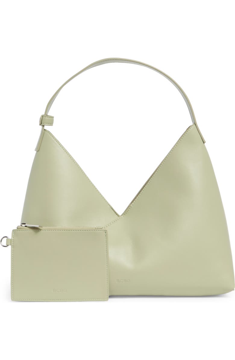 BCBG Triangle Hobo Bag, Alternate, color, Clay Green