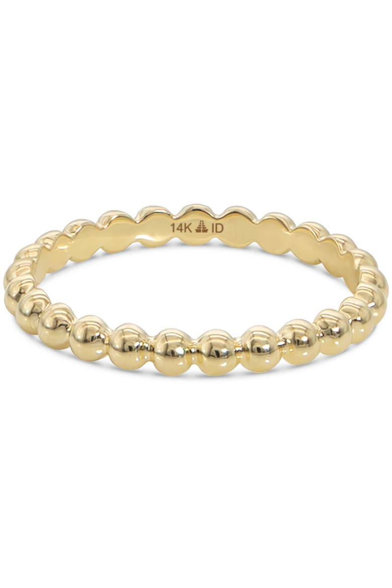 Bead Ring in 14K Gold, Main, color, Yellow Gold