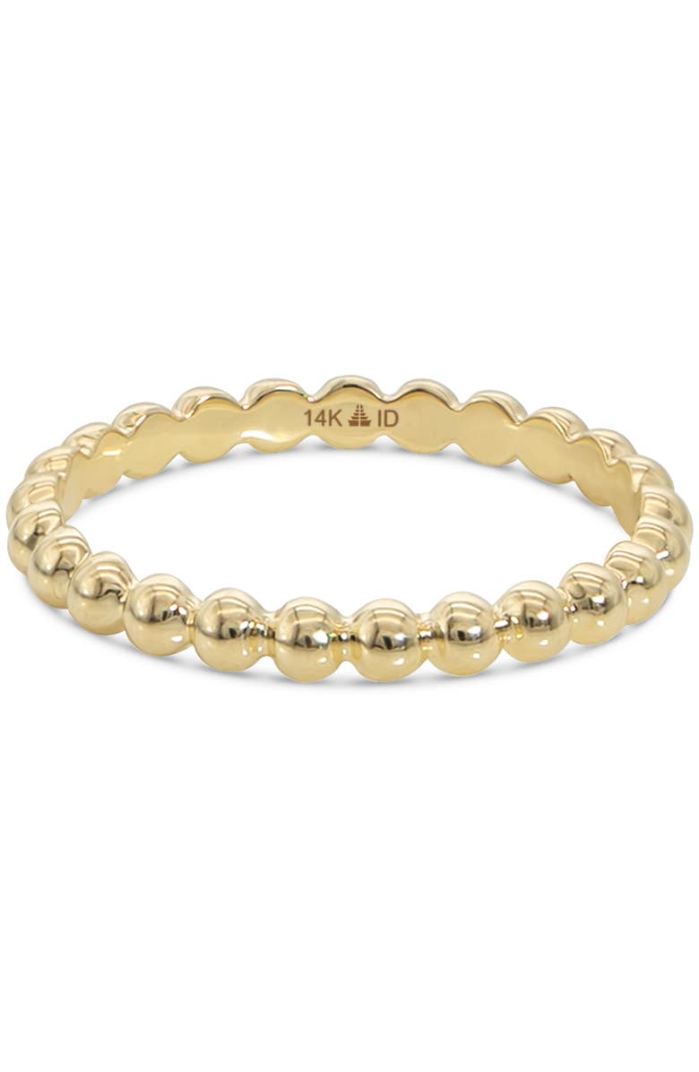 DEVATA Bead Ring in 14K Gold, Main, color, Yellow Gold