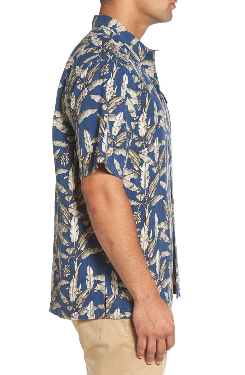 Tommy Bahama Sahara Fronds Standard Fit Silk Camp Shirt, Alternate, color,