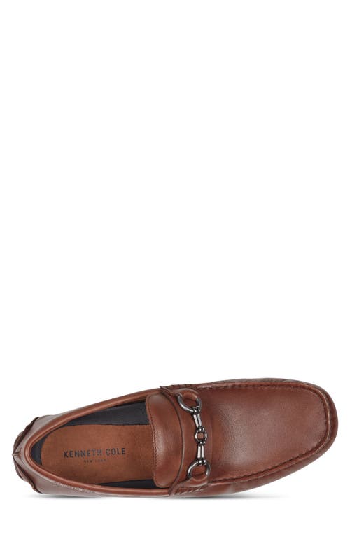 Kenneth Cole New York Theme Bit Moc Toe Driving Loafer In Brown