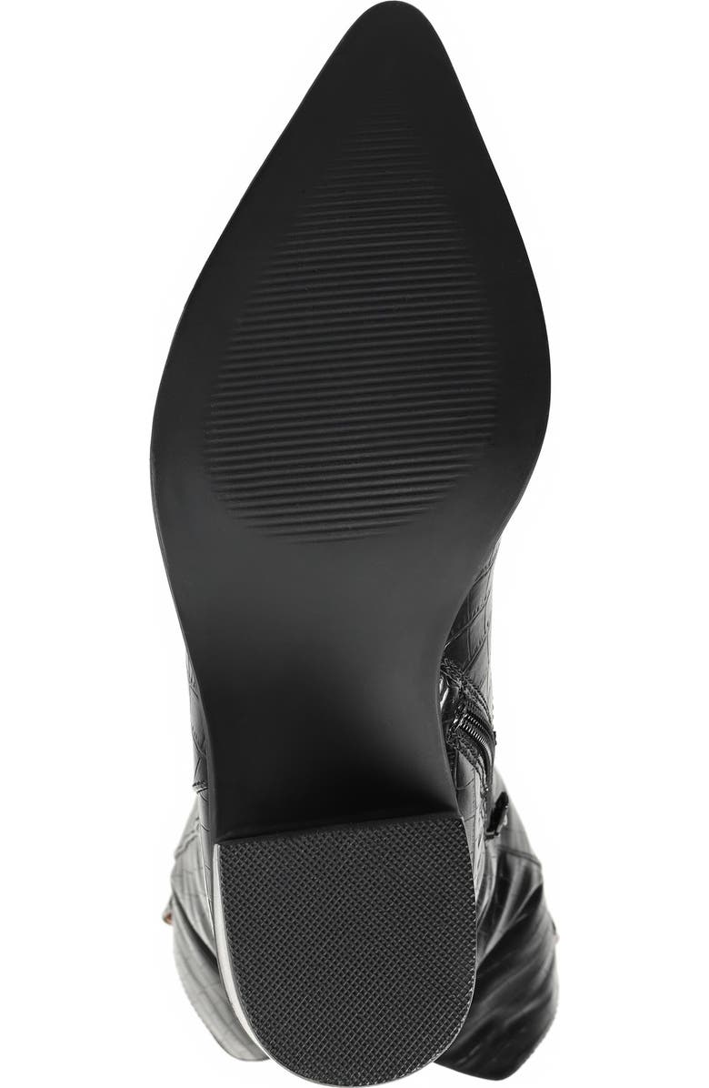 Journee Collection Therese Croc Embossed Knee High Boot - Extra Wide Calf, Alternate, color,