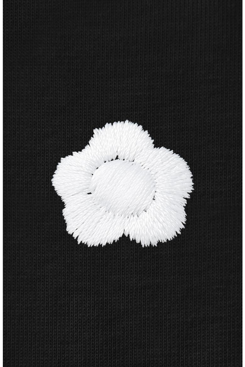 Womens Lil Flower Lightweight Jersey Tee, Alternate, color, Black