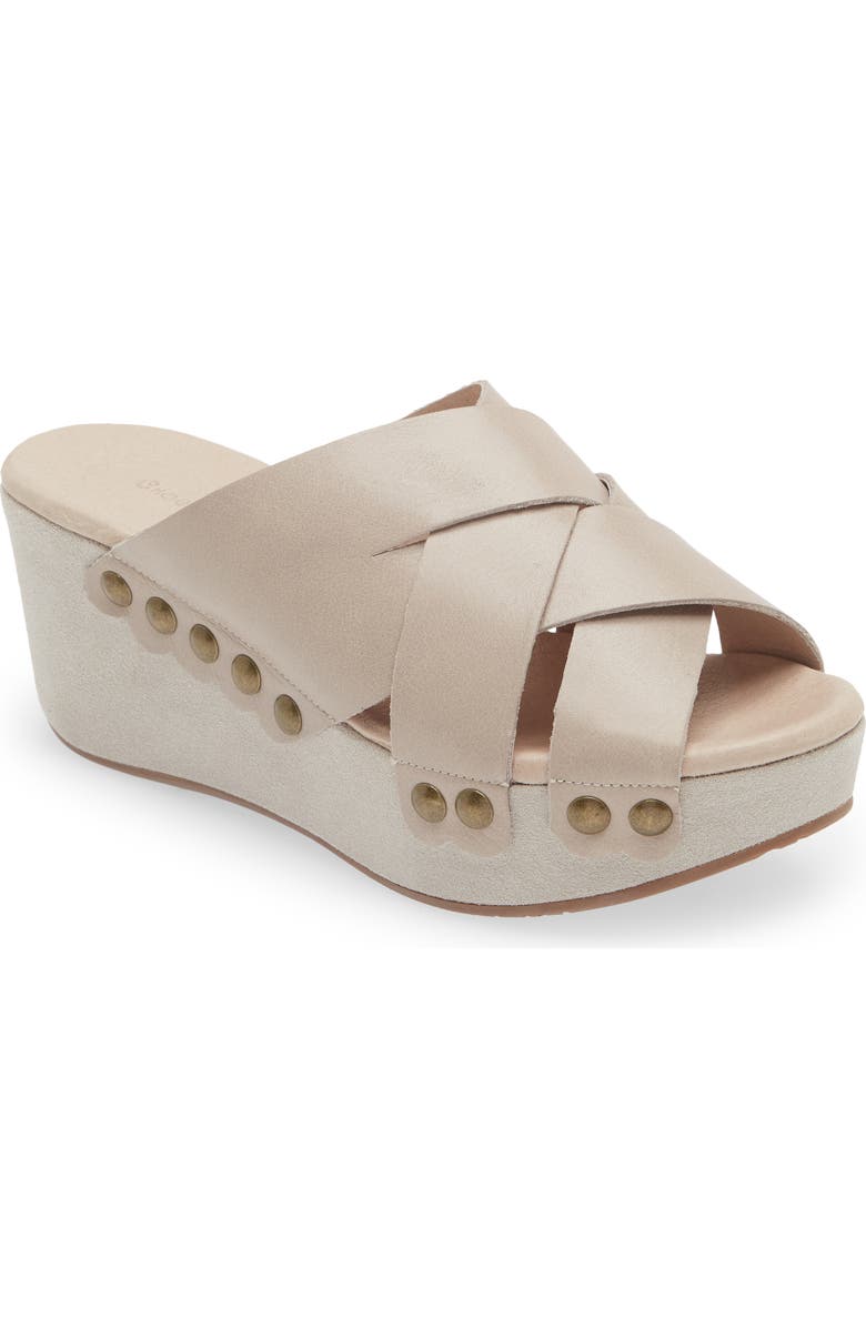 Chocolat Blu Yuki Platform Wedge Slide Sandal, Main, color,