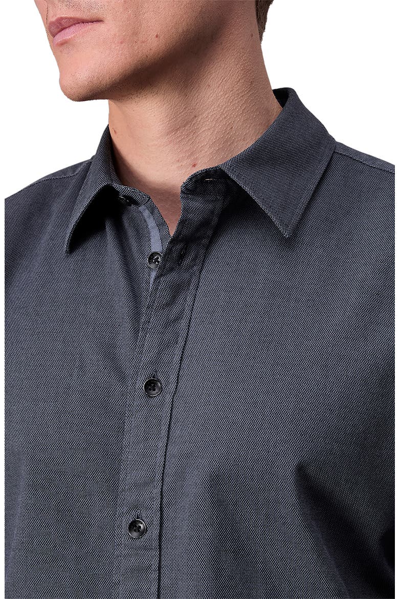 Tomlin Cotton Dobby Button-Up Shirt, Alternate, color, SHARK BLUE