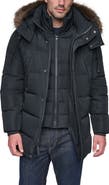 Andrew Marc Hooded Down & Feather Fill Parka with Bib