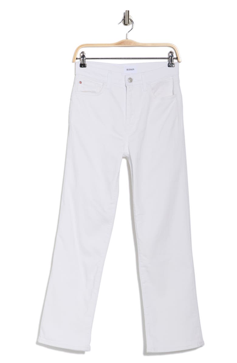 Hudson Jeans Noa High Waist Ankle Straight Leg Jeans, Main, color, White