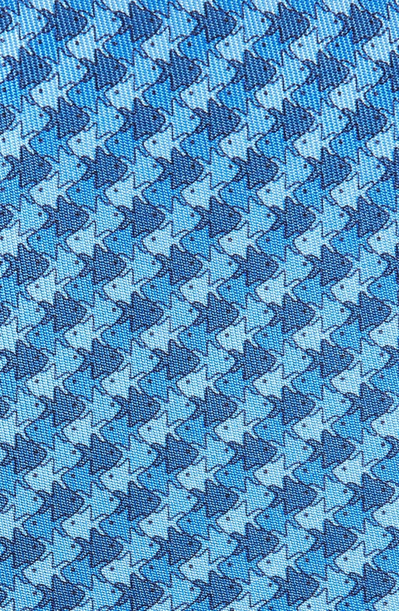 FERRAGAMO Salvatore Ferragamo Lucio Fish Pattern Silk Tie, Alternate, color,