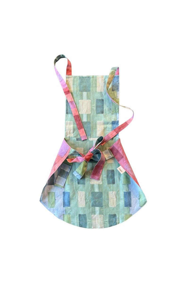 Goldie Home The Gemma Apron in Tapestry, Alternate, color, Blue