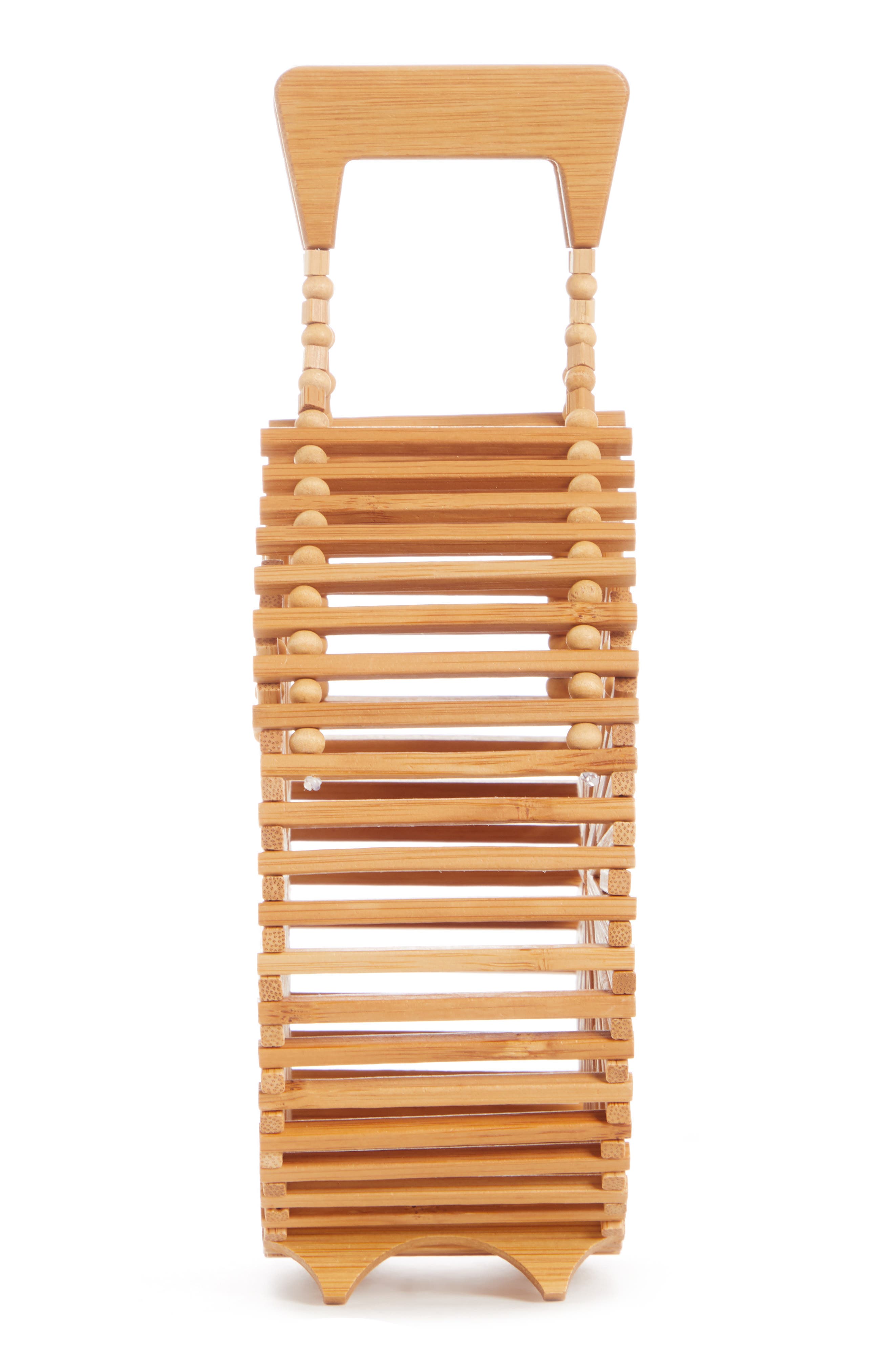 Cult Gaia Zaha Top Handle Bamboo Bag, Alternate, color, 