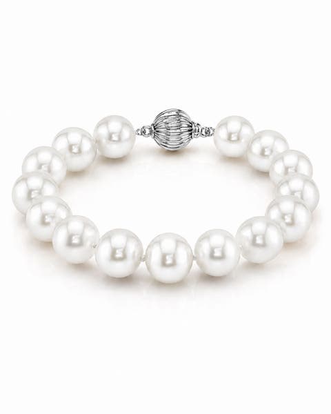 10-11mm White South Sea Pearl Bracelet - Premier AAAA Quality