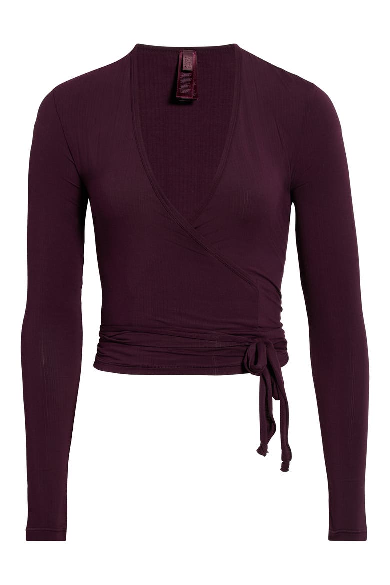 Cloud Sleep Wrap Top, Main, color, CURRANT