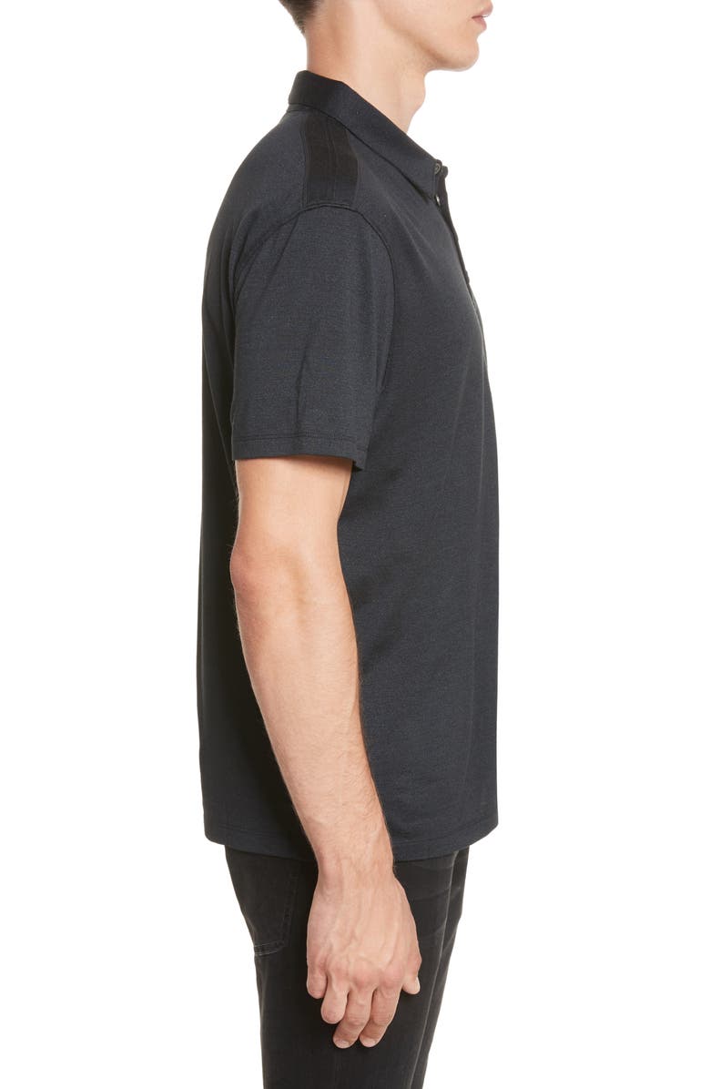 John Varvatos Hampton Slim Fit Silk & Cotton Polo, Alternate, color,