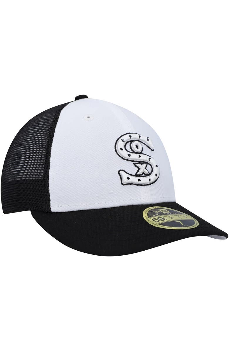 New Era Men's New Era White/Black Chicago White Sox 2023 On-Field Batting Practice Low Profile 59FIFTY Fitted Hat, Alternate, color, White