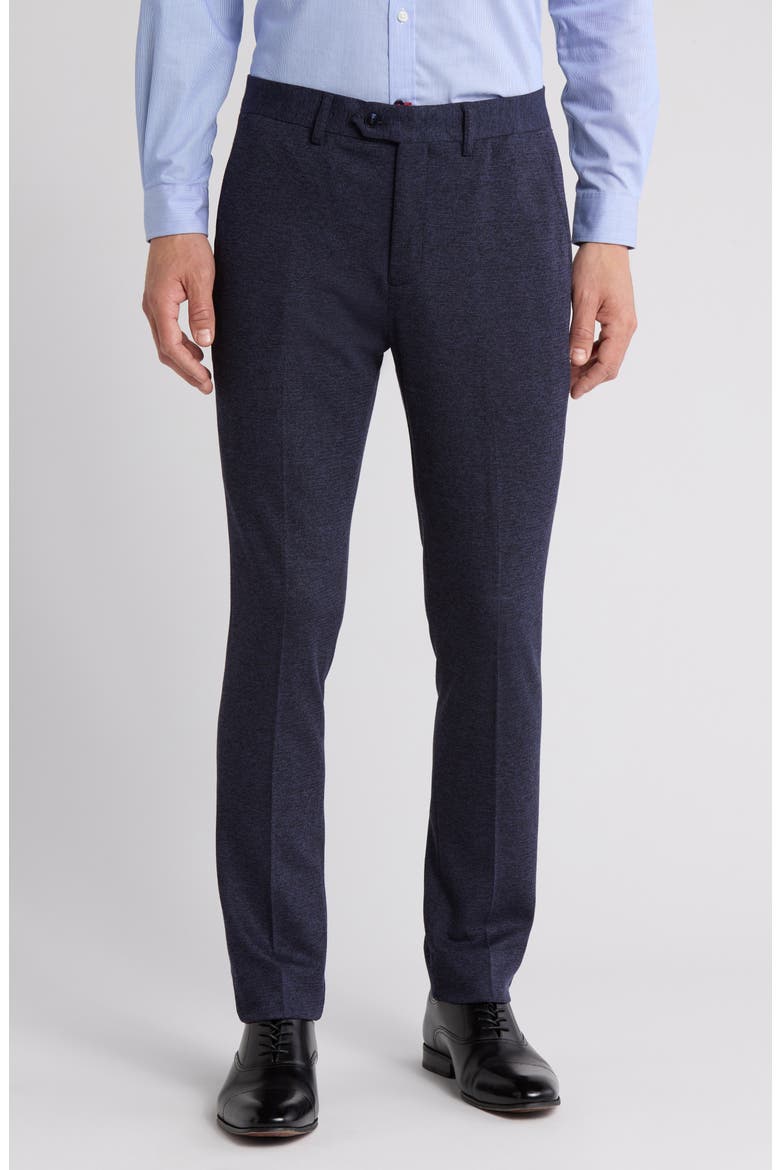 Slim Fit Dress Pants, Main, color, MELANGE