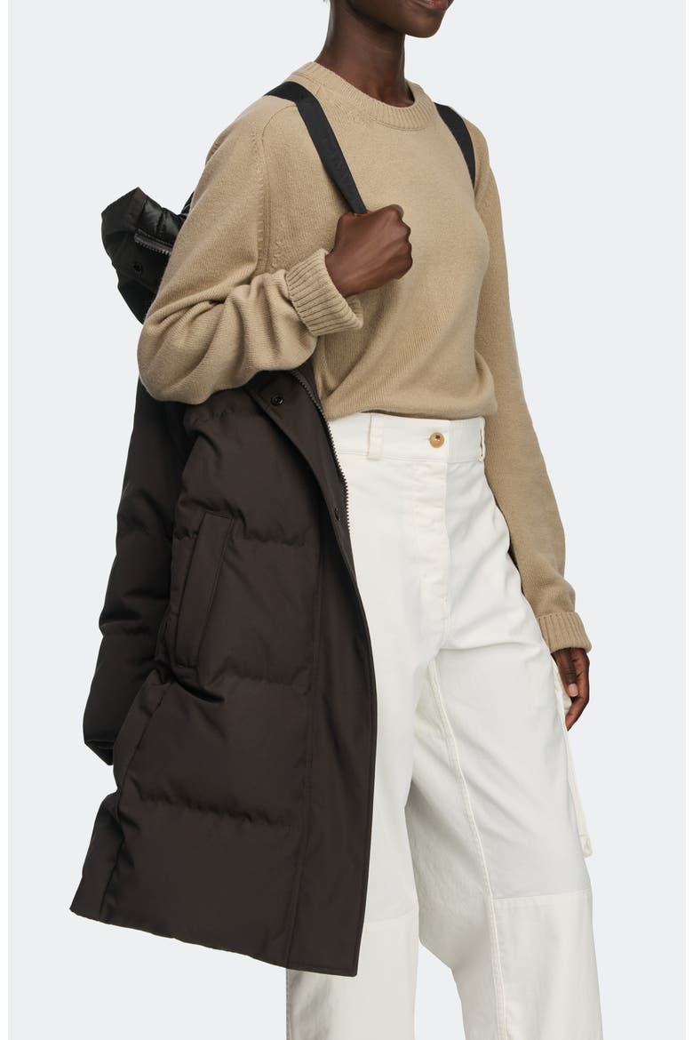 Louise Hooded Parka, Alternate, color, ARABICA-ARABICA