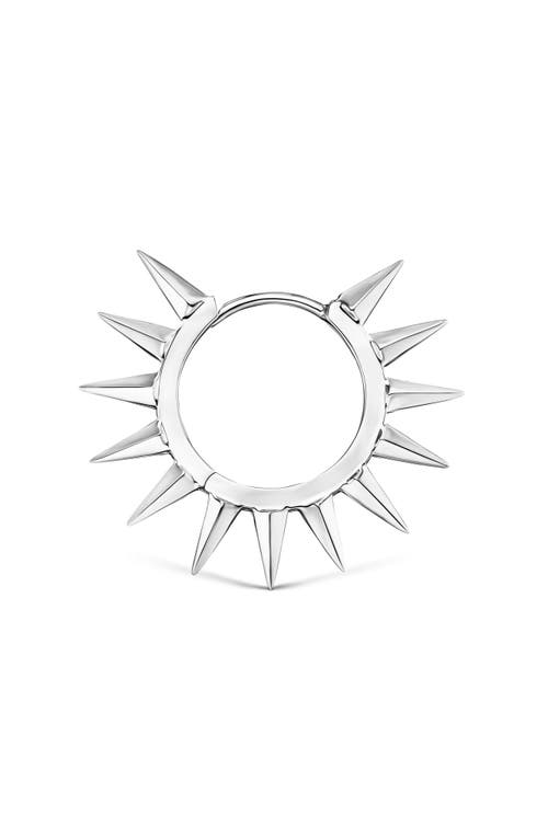 Maria Tash Mohawk Spike Hoop Earring In White Gold