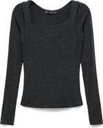 MANGO Layered Sweater