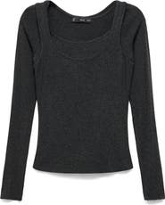 MANGO Layered Sweater