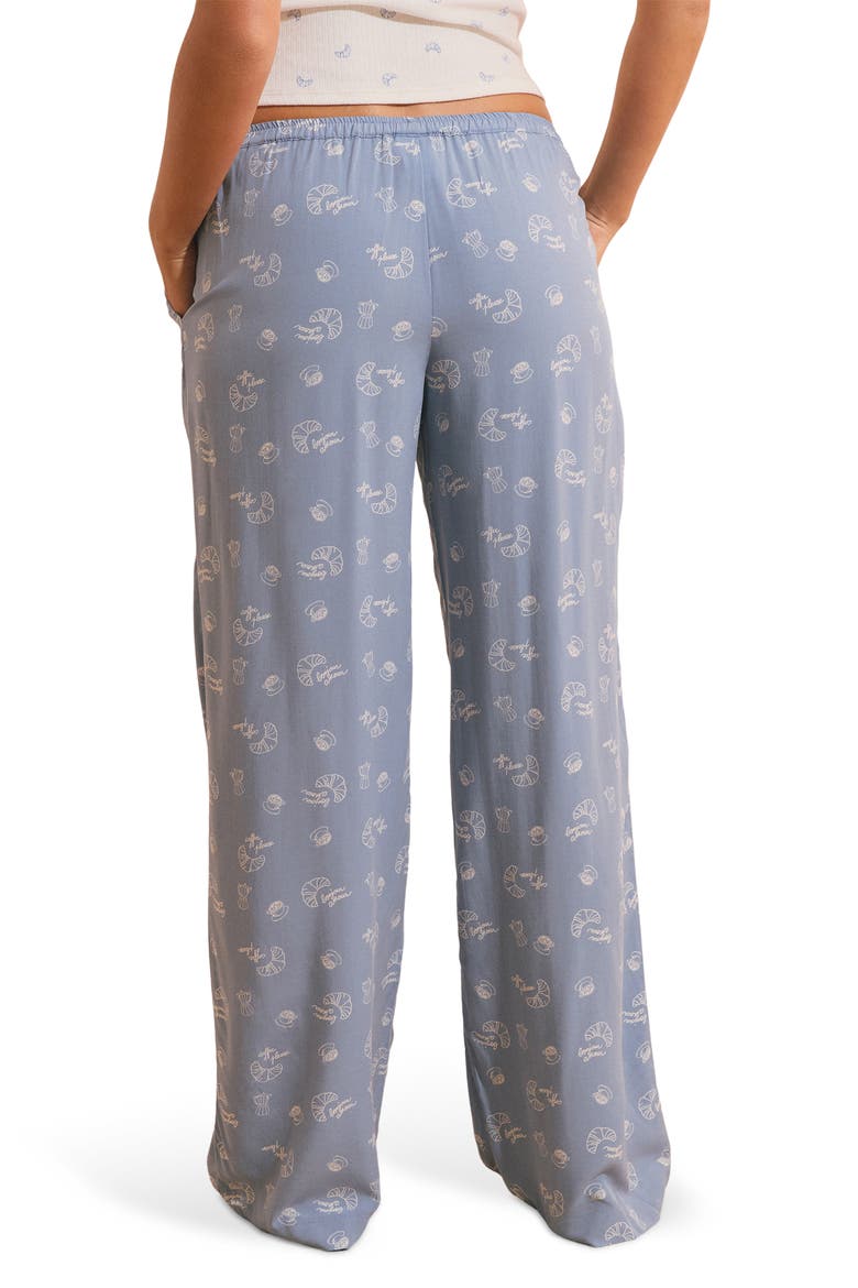 Print Pajama Pants, Alternate, color, BLUE