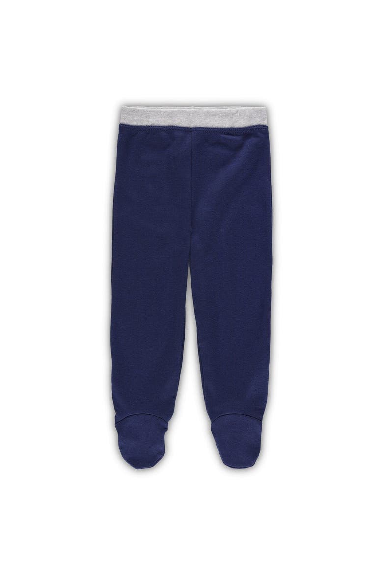 Newborn & Infant Navy/White Milwaukee Brewers Dream Team Bodysuit Hat & Footed Pants Set, Alternate, color, Navy