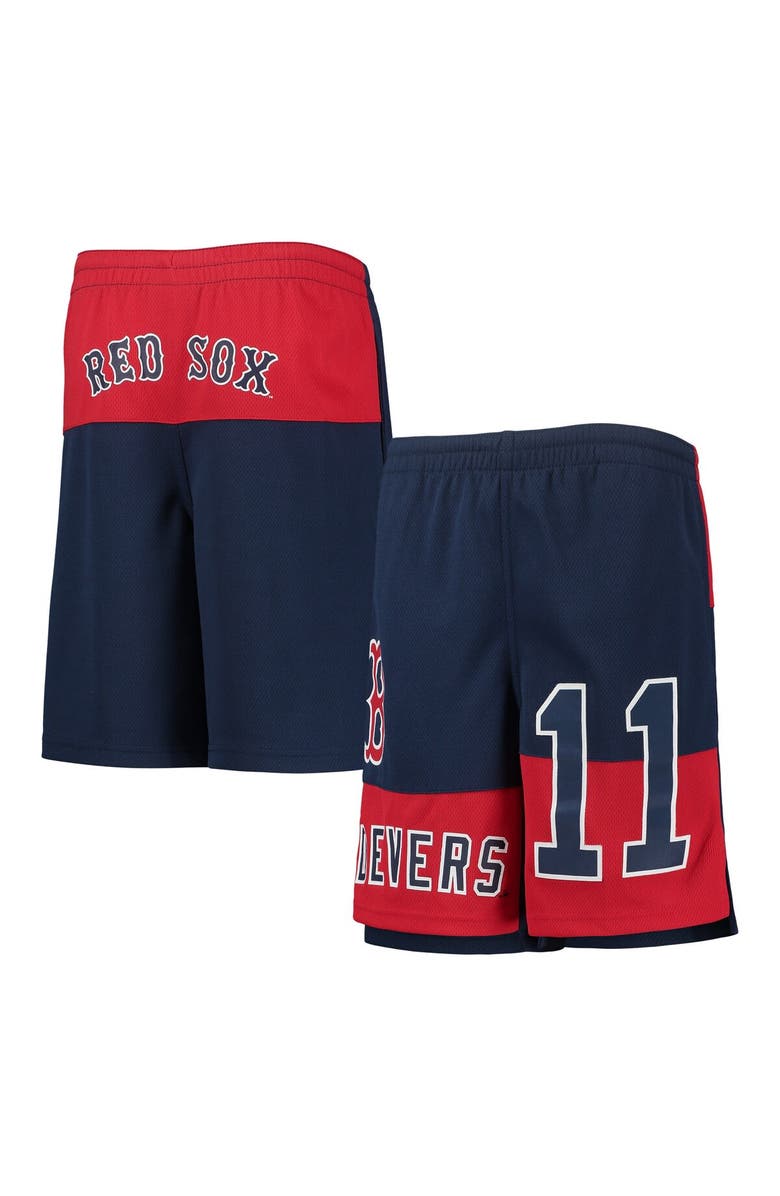 Outerstuff Youth Rafael Devers Navy Boston Red Sox Pandemonium Name & Number Shorts, Main, color, 