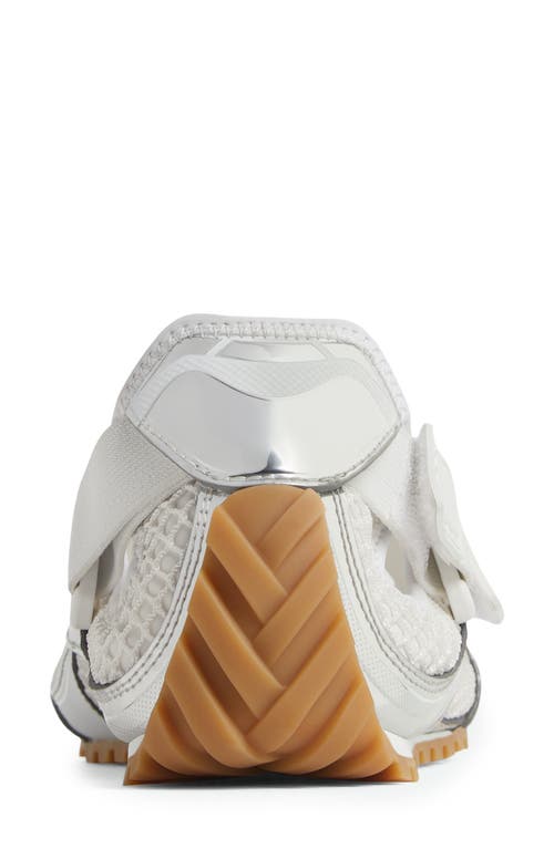Bottega Veneta Orbit Flash Mary Jane Sneaker In White