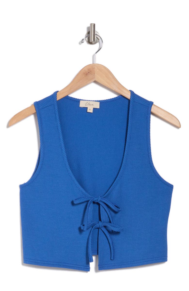 Elan Fly Away Tie Front Top, Alternate, color,